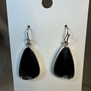 Elegant Black Drop Earrings